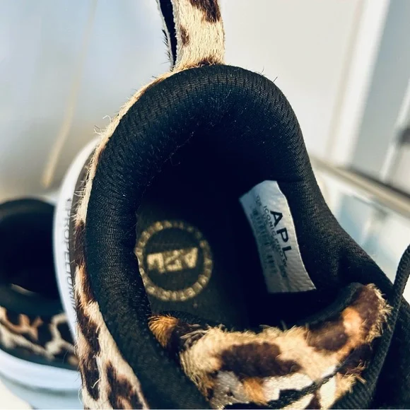 APL (Athletic Propulsion Labs) Iconic Pro Leopard-print Calf Hair Sneakers - Picture 7 of 9